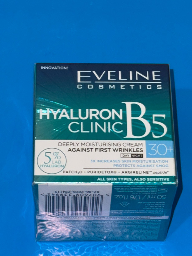 کرم مرطوب کننده و آبرسان هیارنولیک اسید ۳۰+ اولاین EVELINE